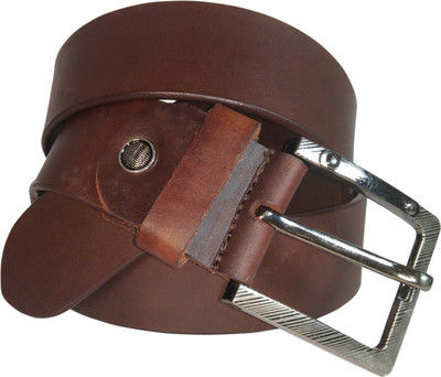 

Vondars Men Formal, Casual Brown Genuine Leather Belt, Brown mens formal leather belt