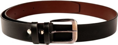 

Nagar Enterprises Men Casual Black Artificial Leather Belt, Black-57