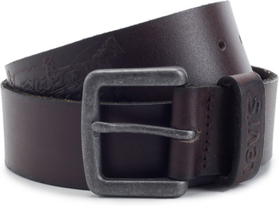 

Levi's Men Brown Metal, Genuine Leather Belt