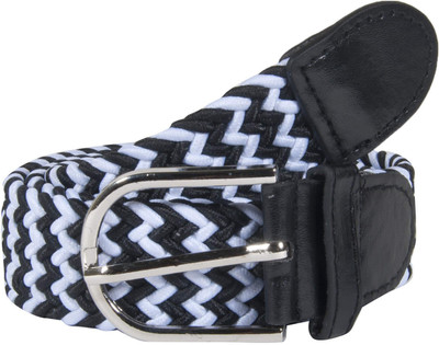 

Snoby Women Casual Multicolor Fabric Belt, Black-blue