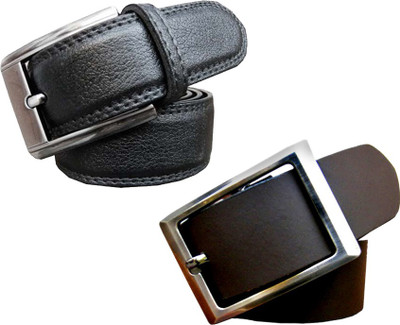 

Kritika Boys Party Black, Brown Genuine Leather Belt