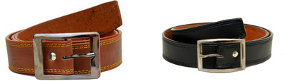 

Tiwari Collection Men Brown Artificial Leather Belt, Black;brown