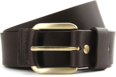 

Puma Men Brown Belt, Chocolate brown-brushed gold