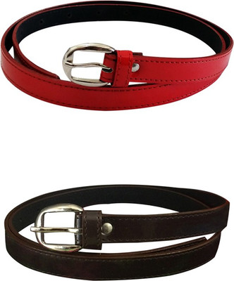 

Verceys Girls Red, Brown Artificial Leather Belt, Brown;red