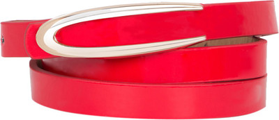 

Calvino Women Casual, Formal Red Artificial Leather Belt