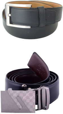 

SFA Men Formal Black Artificial Leather Reversible Belt