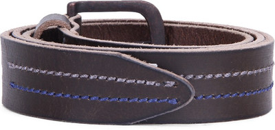 Levi's Men Khaki Genuine Leather Belt, Dark khaki
