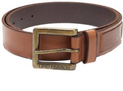 

Lino Perros Men Casual Brown Genuine Leather Belt