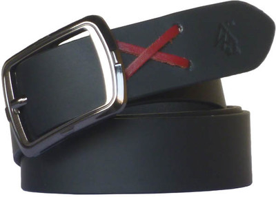 

Sondagar Arts Men Formal Black Genuine Leather Belt