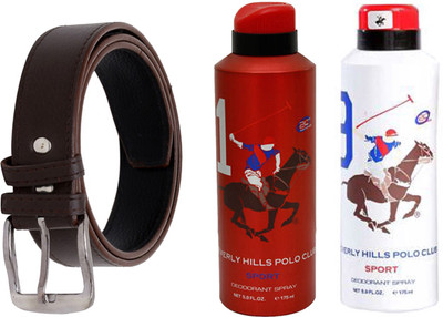 

Random Men Casual Brown Artificial Leather Belt