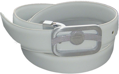 

SFA Women Casual White Artificial Leather Belt, Plainandwhitepatti1190
