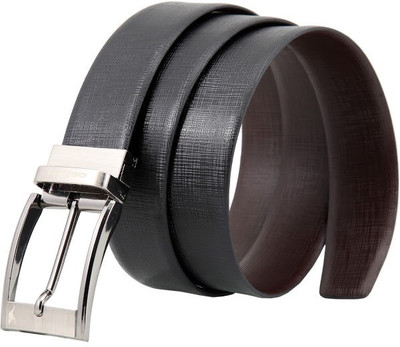 

Kangoo Men Casual, Formal Black, Brown Genuine Leather Reversible Belt