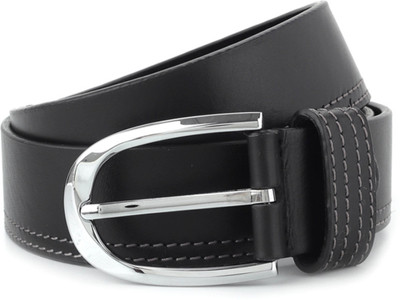

Louis Philippe Men Black Metal Belt, Tan