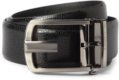 

Peter England Men Black Genuine Leather Belt
