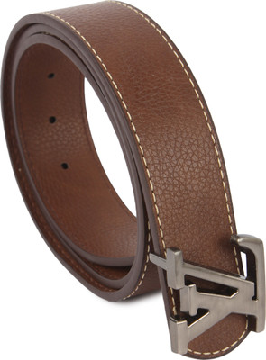 

Lotus Designer Men Casual Tan Texas Leatherite Belt, Tan 1