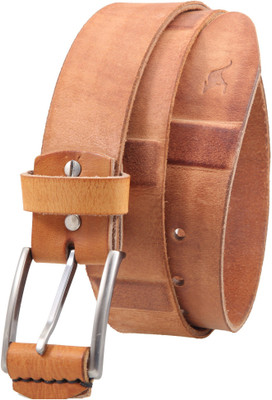 

Kangoo Men Casual Tan Genuine Leather Belt