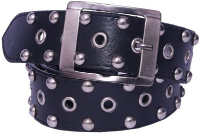 

OODI Men Black Artificial Leather Belt