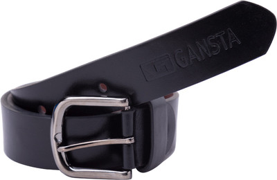 

Gansta Men Casual Black Artificial Leather Belt