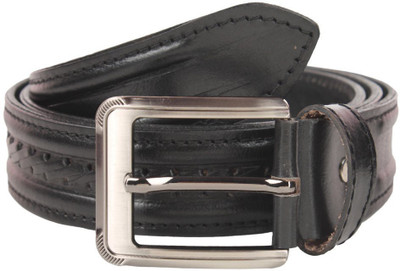 Umda Men Casual Black Genuine Leather Belt