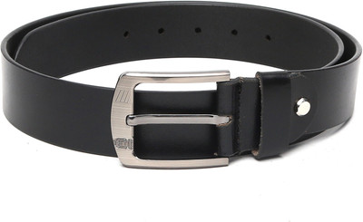 

The Deer Club Men Casual Black Genuine Leather Belt