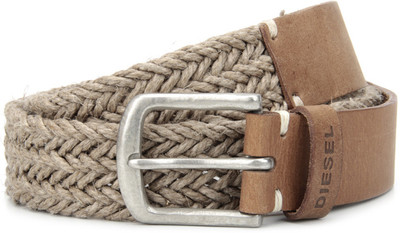 

Diesel Men Brown, Beige Metal Belt, 798