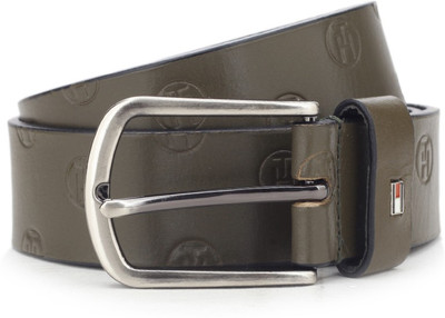 

Tommy Hilfiger Men Casual Green Genuine Leather Belt, Olive