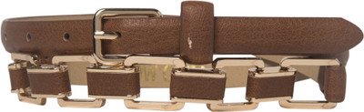 

Vero Moda Women Brown Artificial Leather Belt, Tan