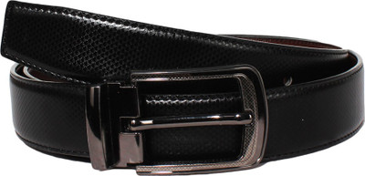 

Klaska Men Casual Black Genuine Leather Belt