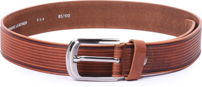 

Buckle Up Men Tan Genuine Leather Belt