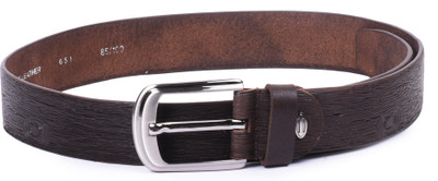 

Buckle Up Men Brown Genuine Leather Belt