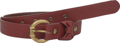

Baggit Women Casual Red Genuine Leather Belt