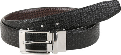 

Alvaro Men Formal Black, Brown Genuine Leather Reversible Belt