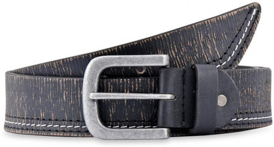 

Buckle Up Men Casual Black Genuine Leather Belt