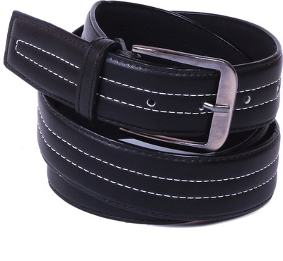 

Calibro Men Casual Black Texas Leatherite Belt