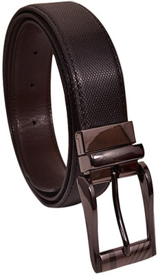 

Elligator Men Casual, Formal, Party Black Artificial Leather Reversible Belt, Black-5