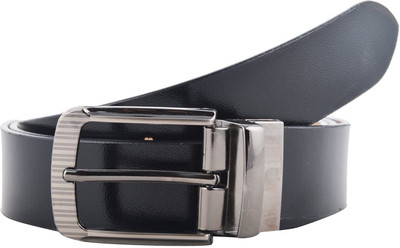 

Black Bull Men Formal Black Genuine Leather Belt