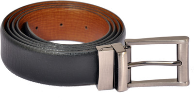 

The Runner Men Formal Black Genuine Leather Reversible Belt, Blbr01