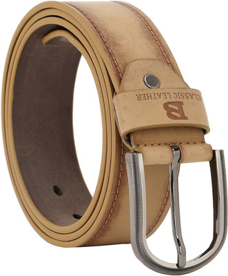 

Comfort Zone Men Casual, Formal Tan Artificial Leather Belt, Notable tan