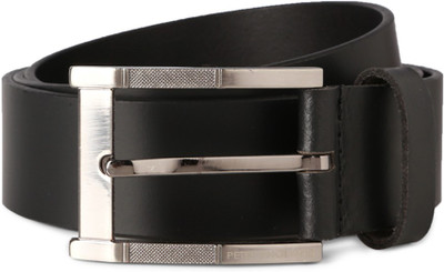 

Peter England Men Black Genuine Leather Belt