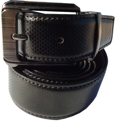 

P&E Men Formal Black Artificial Leather Reversible Belt