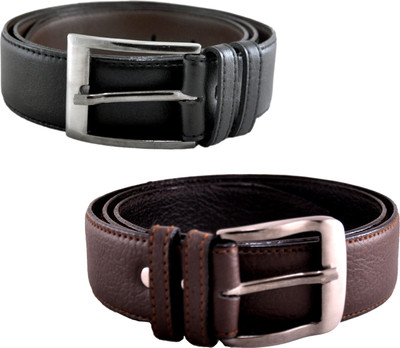 

My Bag Men Formal Brown, Black Artificial Leather Belt, Black;brown