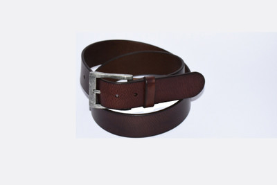 

Pellezzari Men Casual Brown Genuine Leather Belt