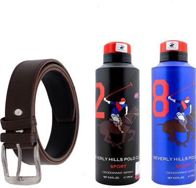 

Random Men Casual Brown Artificial Leather Belt