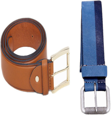 

Credence Creation Men Formal, Casual, Party Tan, Multicolor Genuine Leather Belt, Multicolor;tan