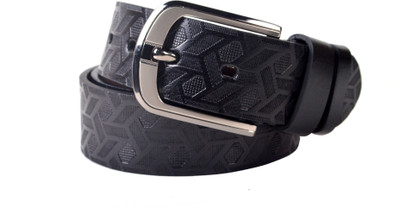 61% OFF on Drakemen Men Casual, Formal Black Genuine Leather Belt