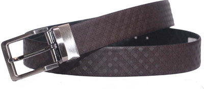

PRUG Men Formal Brown Genuine Leather Reversible Belt