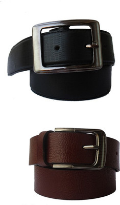 

Klaska Men Casual Brown Genuine Leather Belt