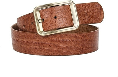 

Kosher Men Casual Tan Genuine Leather Belt