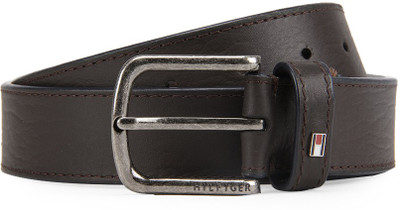 

Tommy Hilfiger Men Blue, Brown Belt, Brown and navy