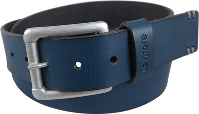 

Levitate Men Casual Blue Genuine Leather Belt